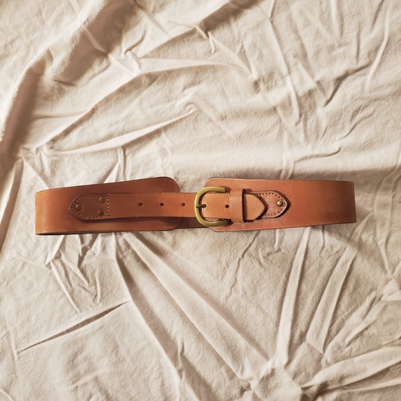 Linea Pelle Brown Leather Belt Medium - Picture 2 of 3